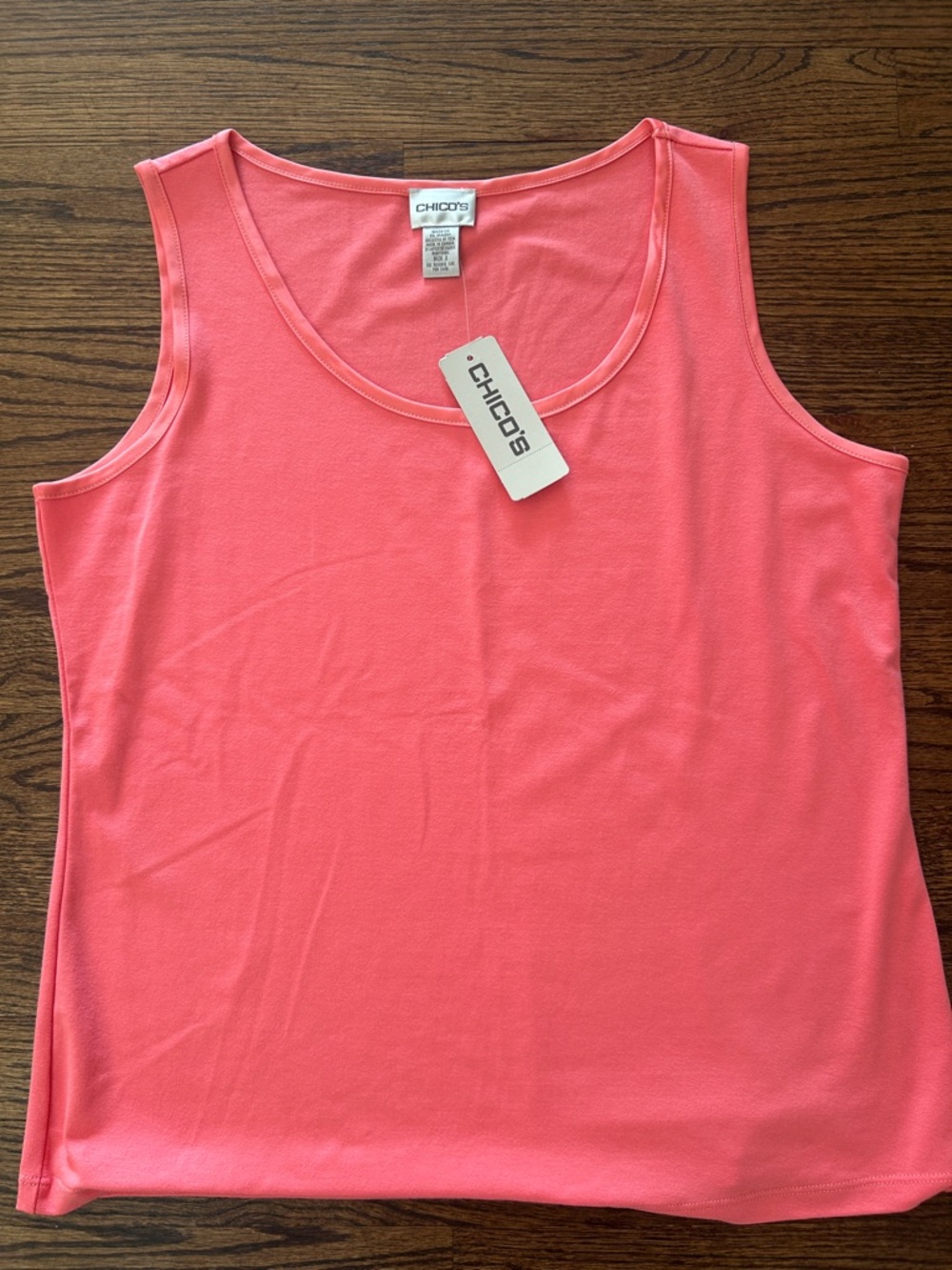 Chico's Coral Tank Top in Vibrant Pink